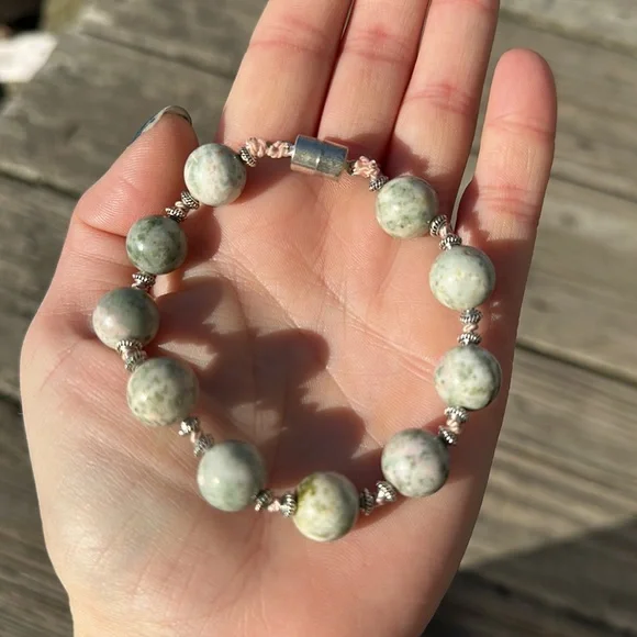 Tree agate magnetic bracelet - Picture 3 of 5